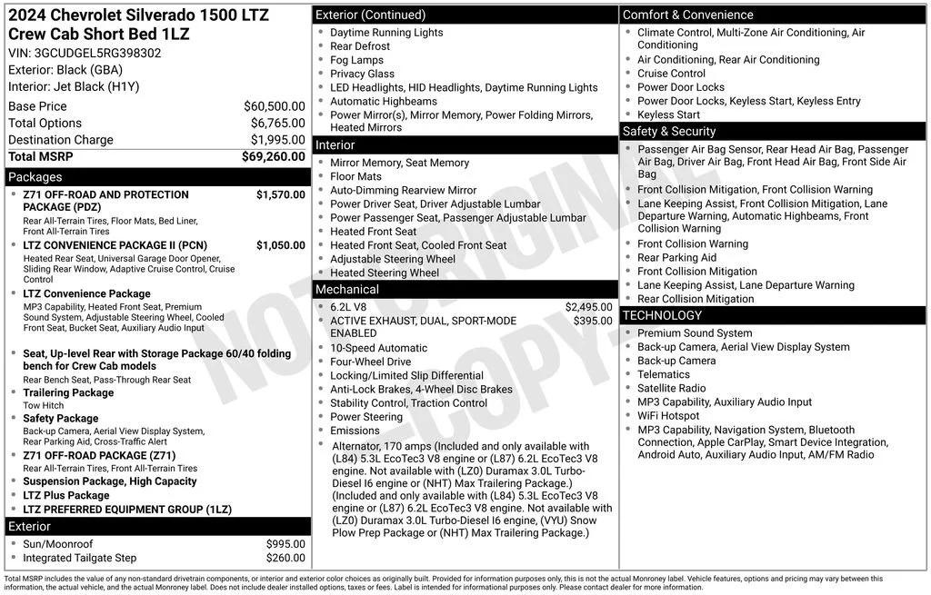 chevrolet silverado 1500 2024 3GCUDGEL5RG398302 image chevrolet silverado 1500 2024 3GCUDGEL5RG398302 image